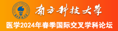 日逼口述爽歪歪南方科技大学医学2024年春季国际交叉学科论坛